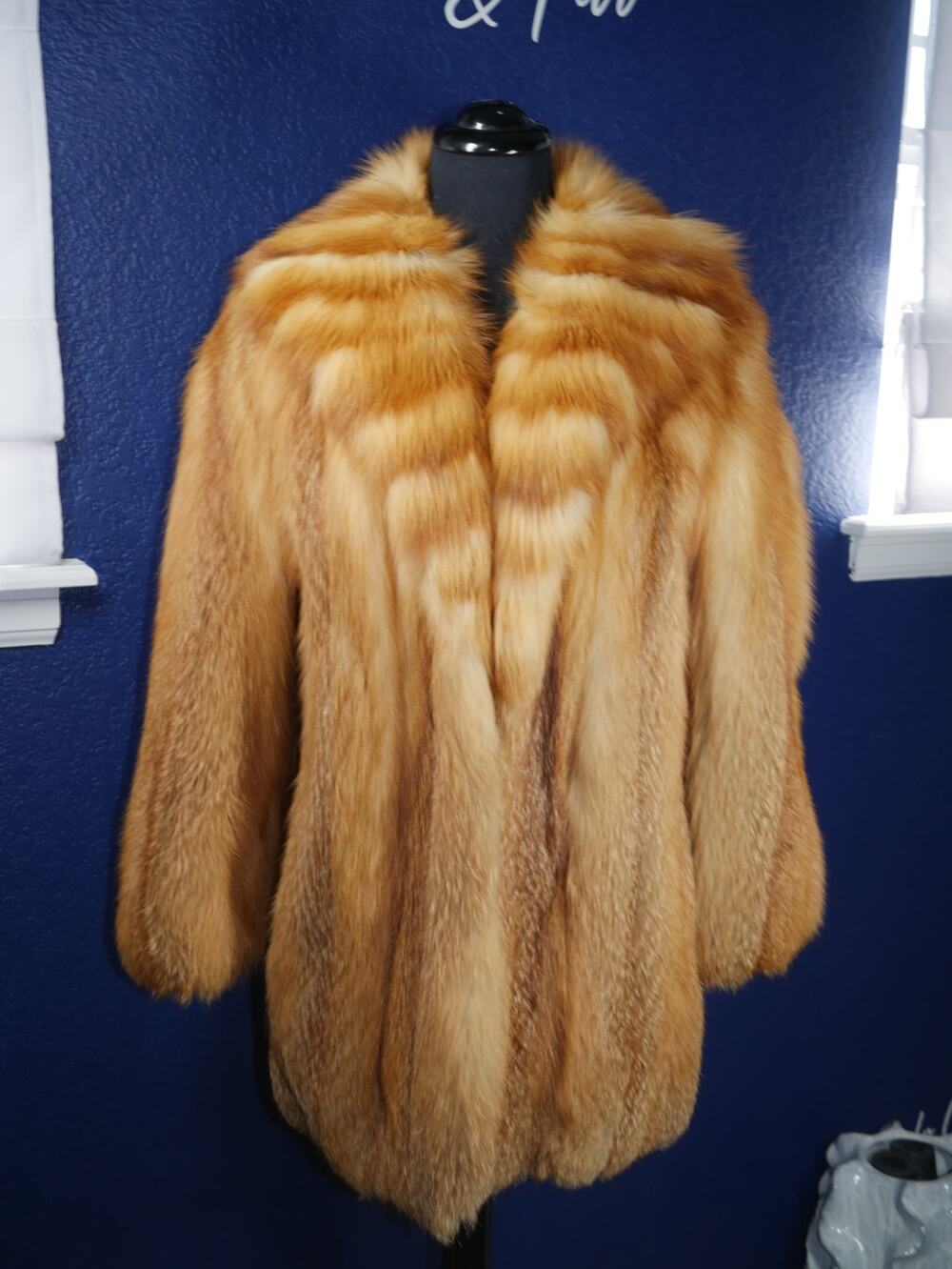 Gorgeous Red Fox Fur Coat Jacket